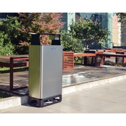 Lixeira Tramontina Modena 80 Litros em Aço Inox Scotch Brite - 2 Lixeira Tramontina Modena 80 Litros em Aço Inox Scotch Brite - 2