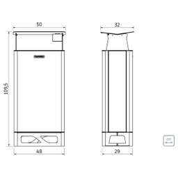 Lixeira Tramontina Modena 80 Litros em Aço Inox Scotch Brite - 5 Lixeira Tramontina Modena 80 Litros em Aço Inox Scotch Brite - 5