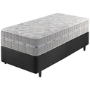 Ver imagem 1 de Cama Box Solteiro King Preto + Colchão Molas Ensacadas Alabama 96x203x61cm