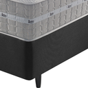 Ver imagem 2 de Cama Box Solteiro King Preto + Colchão Molas Ensacadas Alabama 96x203x61cm