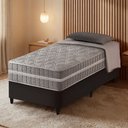 Ver imagem 2 de Cama Box Solteiro King Preto + Colchão Molas Ensacadas Zidi Alabama 96x203x61cm