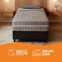 Ver imagem 5 de Cama Box Solteiro King Preto + Colchão Molas Ensacadas Zidi Alabama 96x203x61cm