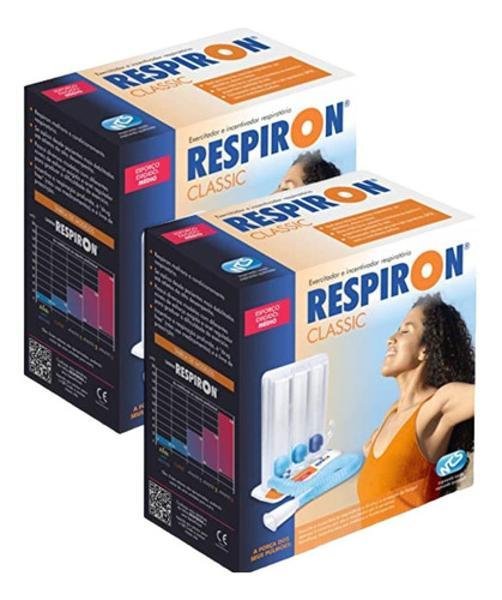 Kit 2 Respiron Classic Aparelho Fisioterapia Respiratória