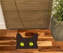 Ver imagem 1 de Tapete Rosto do Gato Marrom 60x40 Cm para Porta de Entrada