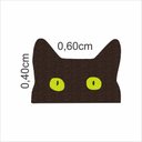 Ver imagem 2 de Tapete Rosto do Gato Marrom 60x40 Cm para Porta de Entrada