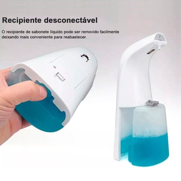Dispenser De Sabonete Alcool Gel Líquido Espuma Sensor Automático Banheiro Detergente Mão - 5