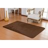 Tapete Liso Retangular para Sala Quarto 1.50 M x 1,00 M com Base em Feltro Antiderrapante - Café - 1