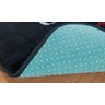 Tapete Liso Retangular para Sala Quarto 1.50 M x 1,00 M com Base em Feltro Antiderrapante - Preto - 2