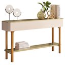 Ver imagem 5 de Kit Aparador para Sala Fontana com Mesa de Centro Ceci Orgânico B01 Off White Champanhe - Lyam Decor