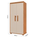 Ver imagem 6 de Armário Multiuso com Prateleiras Internas Multifuncional para Casa Toda:nature/off White