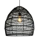 Ver imagem 1 de Pendente Fibra Natural Rattan Boho Mesa Sala Preto Nat55