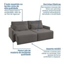 Ver imagem 6 de Sofá Retrátil e Reclinável em 5 Estágios 200cm com Almofadas Decorativas Vênus Espresso Móveis