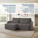 Ver imagem 7 de Sofá Retrátil e Reclinável em 5 Estágios 200cm com Almofadas Decorativas Vênus Espresso Móveis
