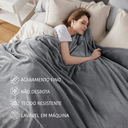 Ver imagem 3 de Cobertor Queen Velour Neo Classic Cinza Limestone 220x240cm