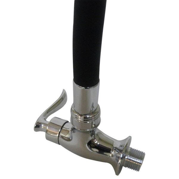 Torneira Silicone Flexivel Parede Articulado Cozinha Metal Cromado Gourmet - 5