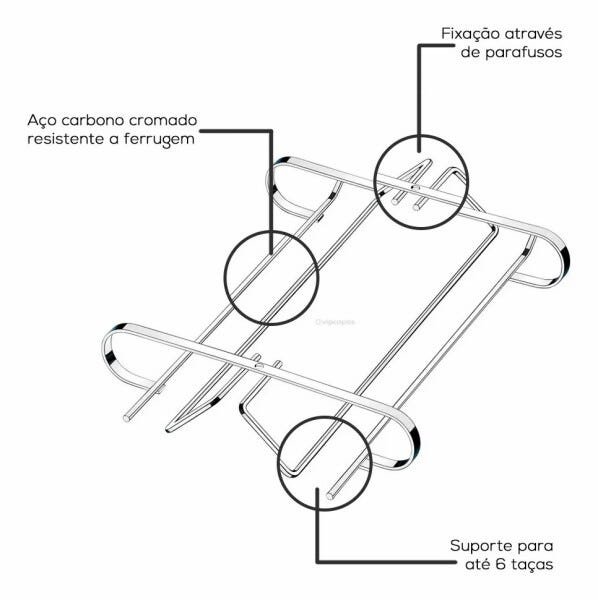 Suporte duplo para taças - Future - 5