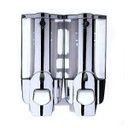 Ver imagem 7 de Dispenser Duplo Shampoo Sabonete Liquido Alcool Banheiro Hotel Casa Shopping