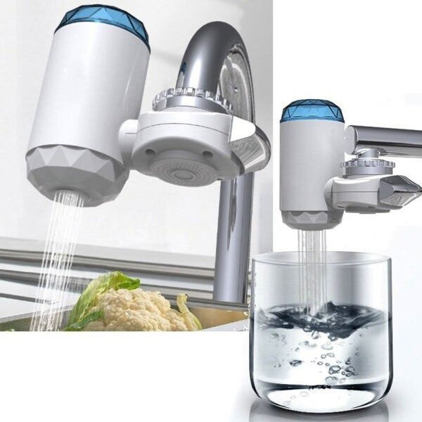 Filtro de Água Purificador Torneira Cozinha Pia Ecologico Adaptador Universal Casa - 10