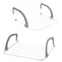Ver imagem 5 de Mini Varal Portátil Secador de Roupas Janelas Varanda Porta Box Banheiro Lavanderia
