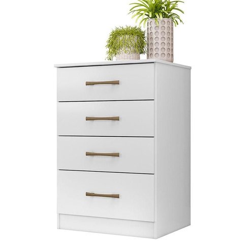 Cômoda Gaveteiro Ms913 Branco Brilho - Moval