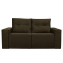 Ver imagem 5 de Sofá 2 Lugares Onix 1,80m para Sala Confortavel Sued Herrero Cor:marrom Escuro