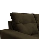 Ver imagem 3 de Sofá 2 Lugares Onix 1,80m para Sala Confortavel Sued Herrero Cor:marrom Escuro
