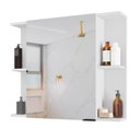 Ver imagem 2 de Armário Espelheira para Banheiro 1 Porta Nilo Rede Móveis