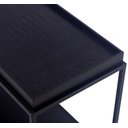 Ver imagem 2 de Sofá Table Lói Tampo Preto e Croco Preto com Base Preta 150cm - 67839
