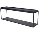 Ver imagem 1 de Sofá Table Lói Tampo Preto e Croco Preto com Base Preta 150cm - 67839