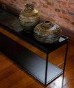 Ver imagem 4 de Sofá Table Lói Tampo Preto e Croco Preto com Base Preta 150cm - 67839