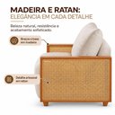 Ver imagem 4 de Poltrona Prime Decorativa com Mola Bonnel Espuma D28 Bege