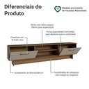 Ver imagem 4 de Rack para Tv até 80 Polegadas 218 Cm 2 Portas Rustic/crema Agata Madesa
