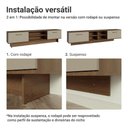 Ver imagem 6 de Rack para Tv até 80 Polegadas 218 Cm 2 Portas Rustic/crema Agata Madesa