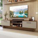 Ver imagem 1 de Rack para Tv até 80 Polegadas 218 Cm 2 Portas Rustic/crema Agata Madesa