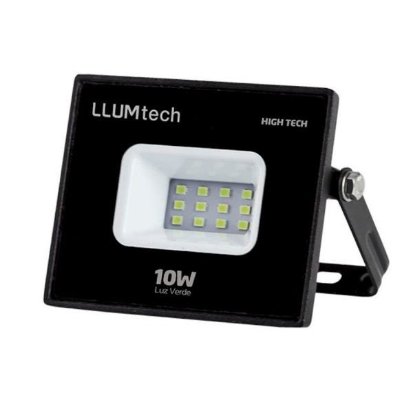 KIT COM 5 REFLETOR DEEP LED PARA JARDIM VERDE HIGH TECH SMD 10W LLUM - 2
