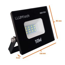 KIT COM 2 REFLETOR DEEP LED PARA JARDIM VERDE HIGH TECH SMD 10W LLUM - 3