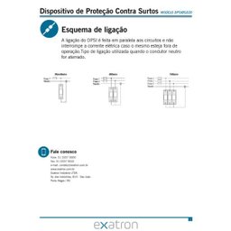 DISPOSITIVO PROTETOR DE SURTO DPS SLIM INT BIVOLT 45KA EXATRON - 6