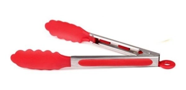 Kit 8 Colheres em Silicone Vermelho com cabo maciço em Silicone Top - 3