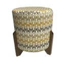 Ver imagem 2 de Kit 2 Puff Banqueta Roma Tecido Estampado Impermeável - Dominic Decor Clara