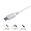 Ver imagem 2 de Cabo USB a 2.0 para USB Tipo C para Celular Smartphone 1M Branco - PUACB-01