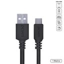 Ver imagem 1 de Cabo USB a 2.0 para USB Tipo C para Celular Smartphone 1M Preto - PUACP-01