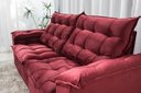 Ver imagem 5 de Sofá Retrátil e Reclinável Ipanema 1,80m em Tecido Veludo C/pillow Nos Braços - Montagem Inclusa:bor