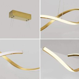 Luminaria Lustre Pendente Dna Molecular Espiral 36w Iluminaçao Decoraçao Luxo Teto Sala Quarto Cozin - 12