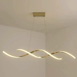 Luminaria Lustre Pendente Dna Molecular Espiral 36w Iluminaçao Decoraçao Luxo Teto Sala Quarto Cozin - 4