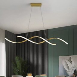 Luminaria Lustre Pendente Dna Molecular Espiral 36w Iluminaçao Decoraçao Luxo Teto Sala Quarto Cozin - 5
