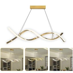 Luminaria Lustre Pendente Dna Molecular Espiral 36w Iluminaçao Decoraçao Luxo Teto Sala Quarto Cozin - 9
