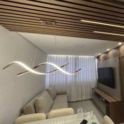 Luminaria Lustre Pendente Dna Molecular Espiral 36w Iluminaçao Decoraçao Luxo Teto Sala Quarto Cozin - 10