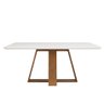 Conjunto de Sala de Jantar 6 Cadeiras Tampo sem Vidro 170x90 Cm Dj Móveis Kiara Freijó Yasmin Kraft - 5
