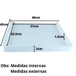 Prateleira Suporte Filtro Bebedouro Água 45x40 Mdf - Branco - 3