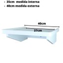 Ver imagem 4 de Prateleira Suporte Filtro Bebedouro Água 45x40 Mdf - Branco